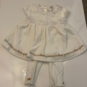 Baby Guess 2-piece White dress